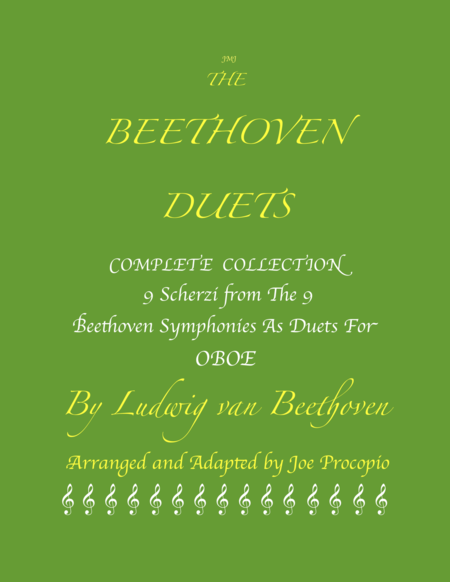 Free Sheet Music The Beethoven Duets For Oboe Complete Collection All 9 Scherzi