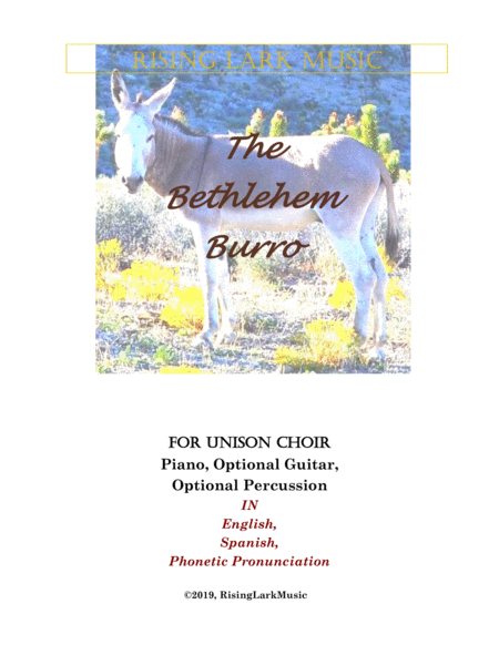 Free Sheet Music The Bethlehem Burro