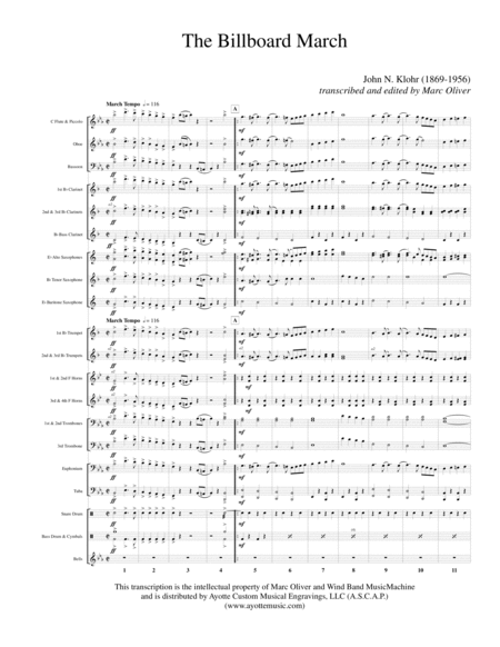 The Billboard March Sheet Music