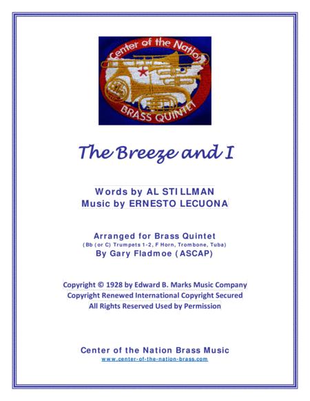 Free Sheet Music The Breeze And I