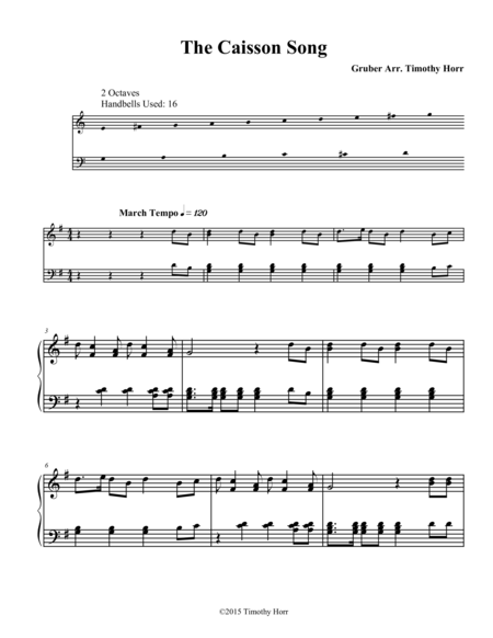 The Caisson Song Sheet Music