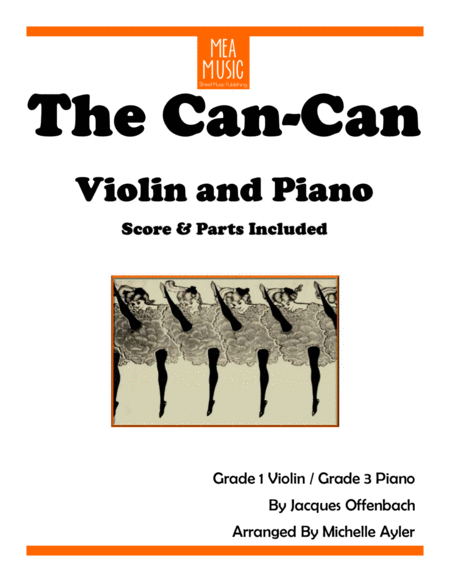 Free Sheet Music The Can Can Violin