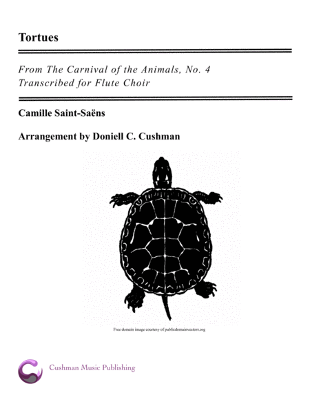 The Carnival Of The Animals Tortues Sheet Music