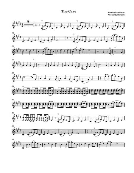 Free Sheet Music The Cave For Violin