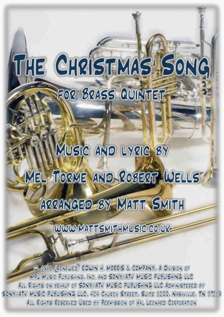 The Christmas Song By Torme And Wells Brass Quintet Sheet Music