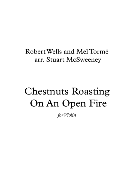 Free Sheet Music The Christmas Song Chestnuts Roasting On An Open Fire Violin Solo