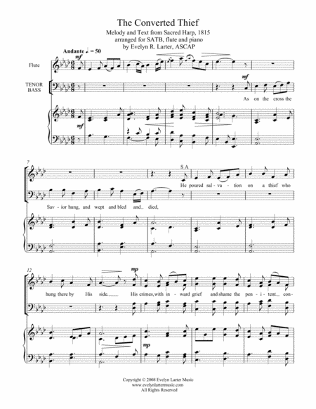 Free Sheet Music The Converted Thief