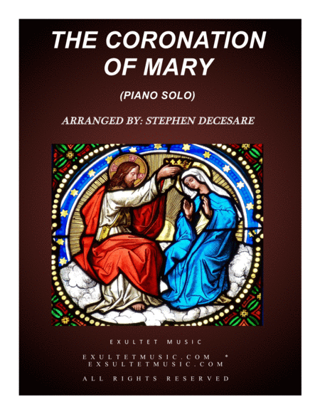 Free Sheet Music The Coronation Of Mary