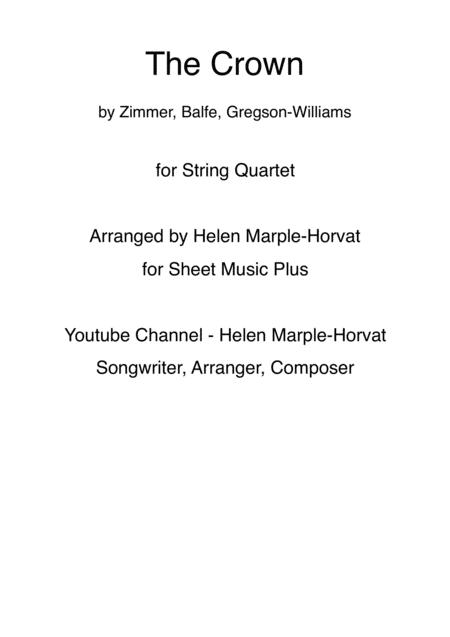 Free Sheet Music The Crown For String Quartet