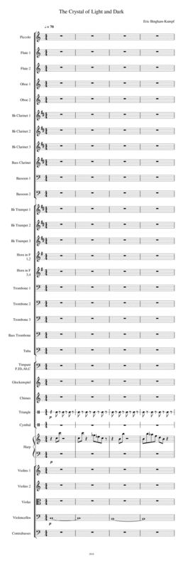 Free Sheet Music The Crystal Of Light And Dark