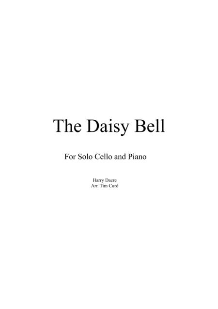 Free Sheet Music The Daisy Bell For Solo Cello And Piano