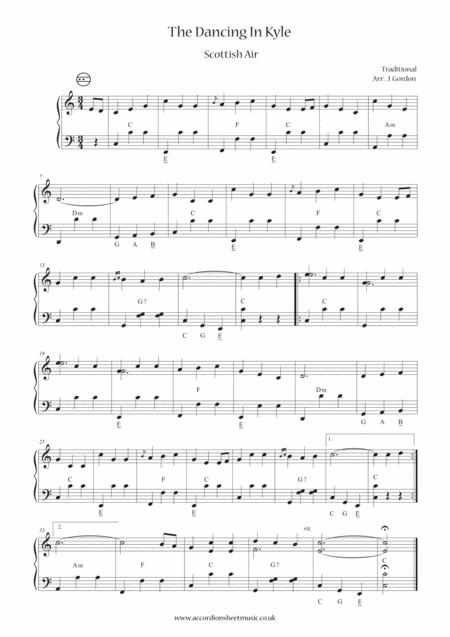 Free Sheet Music The Dancing In Kyle