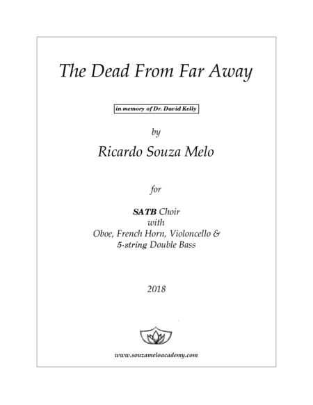 The Dead From Far Away Sheet Music