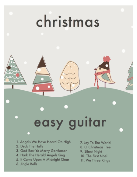 The Definitive Easy Guitar Christmas Book Beginner With Tab And Chords Sheet Music