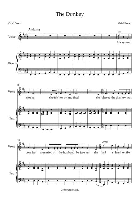 Free Sheet Music The Donkey