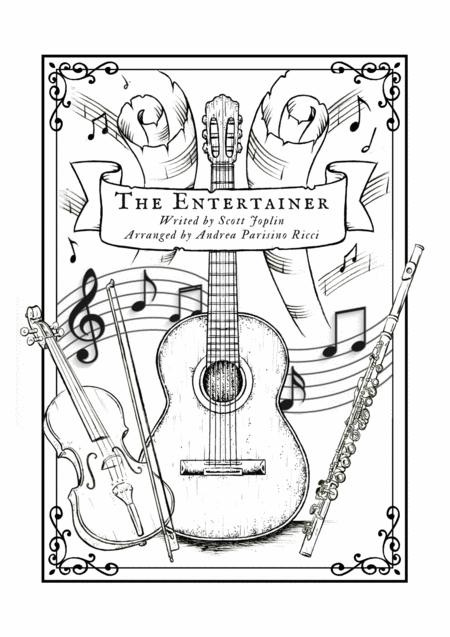 The Entertainer For Flute Violin And Guitar Chamber Music Sheet Music