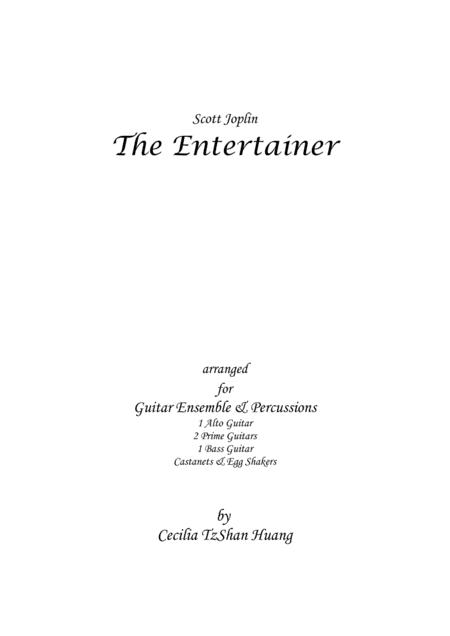 The Entertainer For Guitar Ensemble Sheet Music