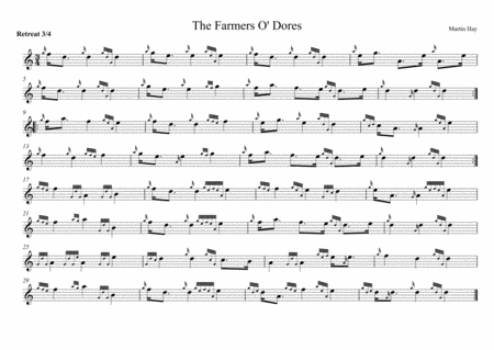 Free Sheet Music The Farmers O Dores