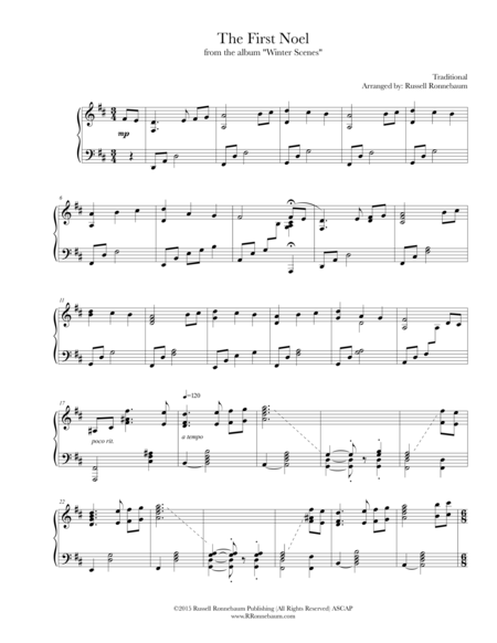 The First Noel A Concert Piece Sheet Music