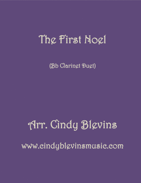 Free Sheet Music The First Noel Arranged For Bb Clarinet Duet