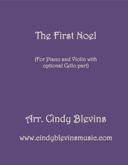 The First Noel Arranged For Piano Violin And Optional Cello Sheet Music