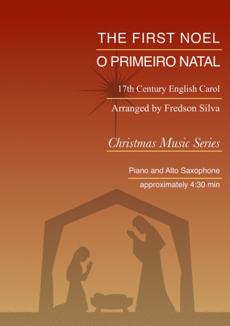 The First Noel O Primeiro Natal Alto Saxophone And Piano Sheet Music