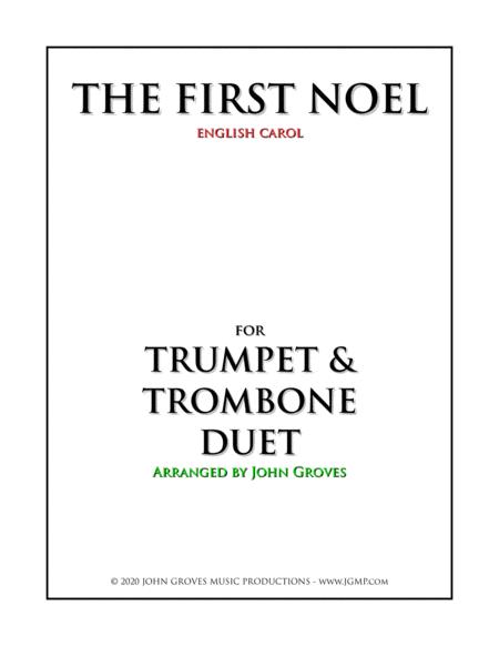 Free Sheet Music The First Noel Trumpet Trombone Duet
