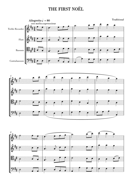 The First Nol Sheet Music