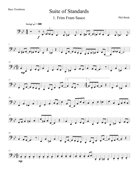 Free Sheet Music The Frim Fram Sauce