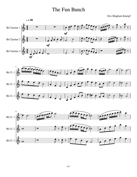 The Fun Bunch Sheet Music