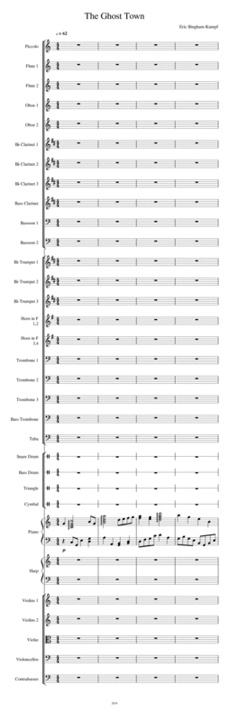 Free Sheet Music The Ghost Town