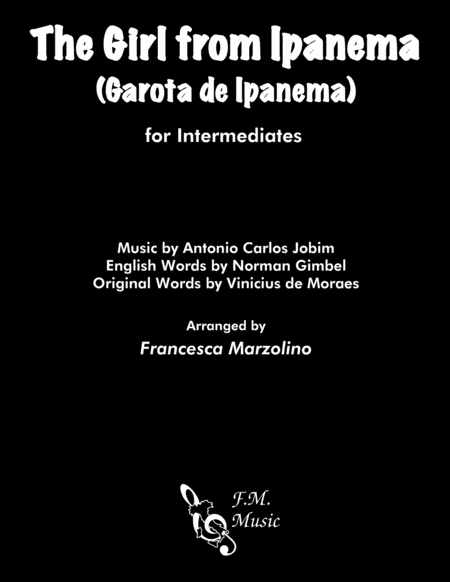 The Girl From Ipanema Garota De Ipanema Intermediate Piano Sheet Music