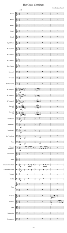 Free Sheet Music The Great Continent