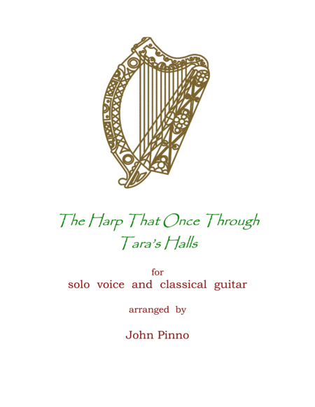 Free Sheet Music The Harp That Once Through Taras Halls For Voice And Classical Guitar