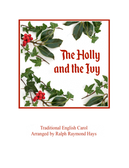 The Holly And The Ivy For Clarinet Choir Sheet Music