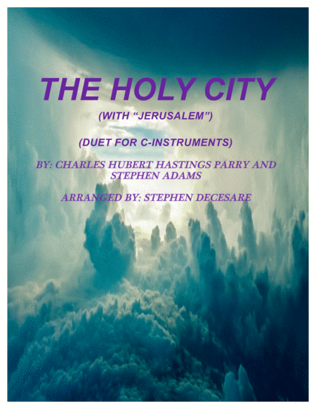 Free Sheet Music The Holy City With Jerusalem Duet For C Instruments