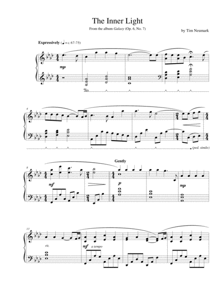 Free Sheet Music The Inner Light