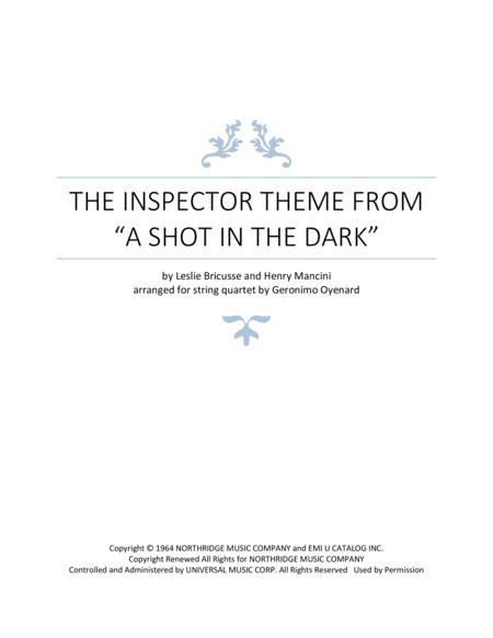 The Inspector Theme From A Shot In The Dark Sheet Music