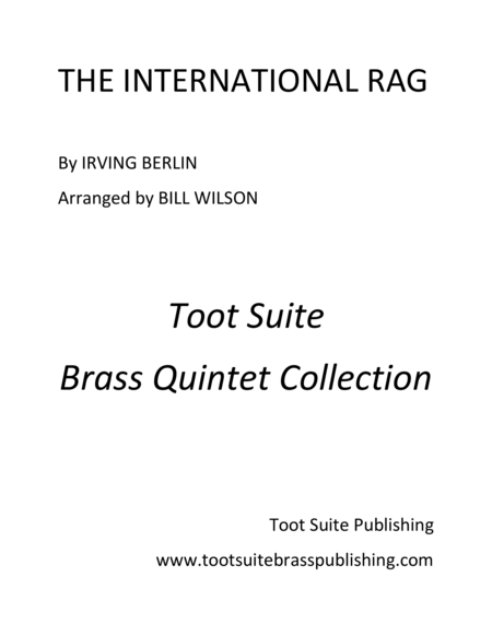 Free Sheet Music The International Rag