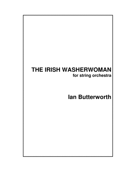 Free Sheet Music The Irish Washerwoman For Strings