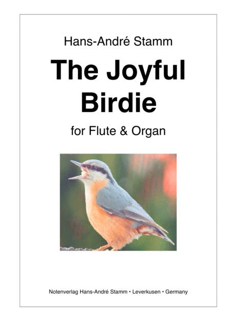 Free Sheet Music The Joyful Birdie For Flute And Organ