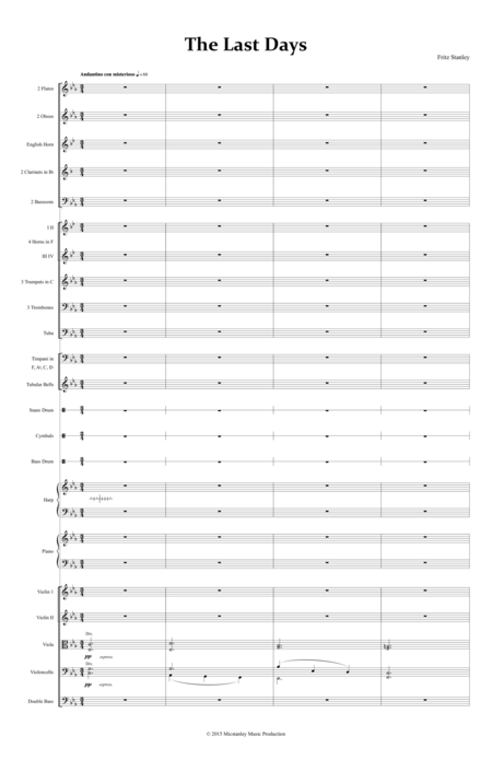 The Last Days Sheet Music