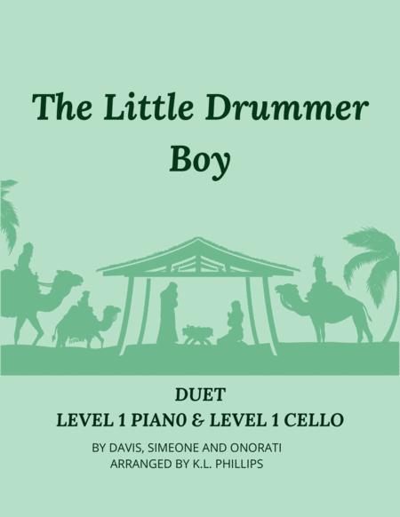 Free Sheet Music The Little Drummer Boy Duet For Level 1 Piano Level 1 Cello