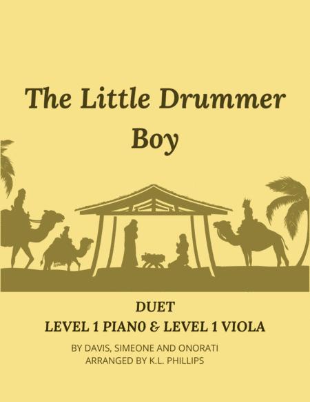 The Little Drummer Boy Duet For Level 1 Piano Level 1 Viola Sheet Music