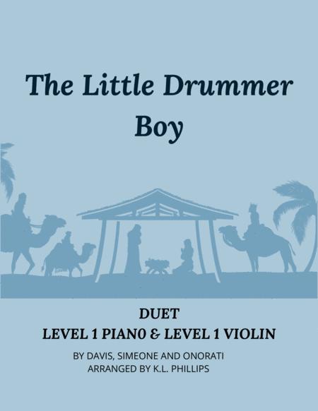 The Little Drummer Boy Duet For Level 1 Piano Level 1 Violin Sheet Music