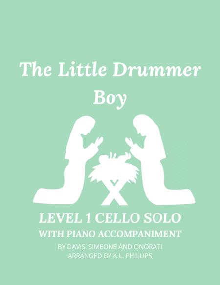 The Little Drummer Boy Level 1 Cello Solo With Piano Accompaniment Sheet Music