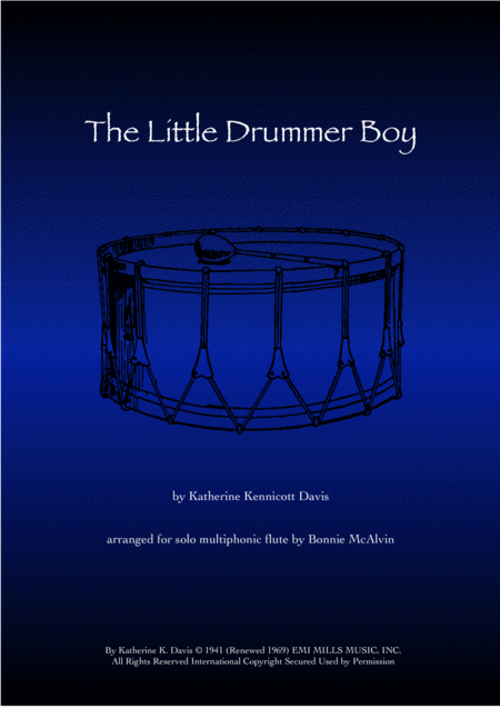 Free Sheet Music The Little Drummer Boy