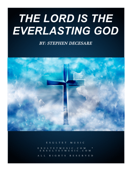 Free Sheet Music The Lord Is The Everlasting God