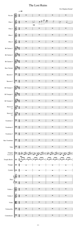 The Lost Ruins Sheet Music