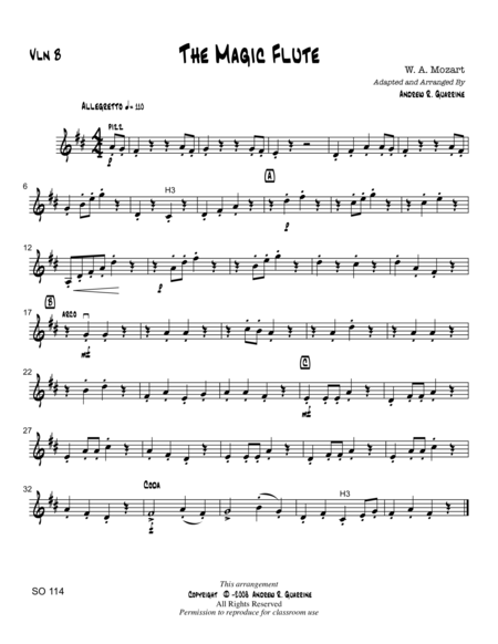 The Magic Flute Sheet Music